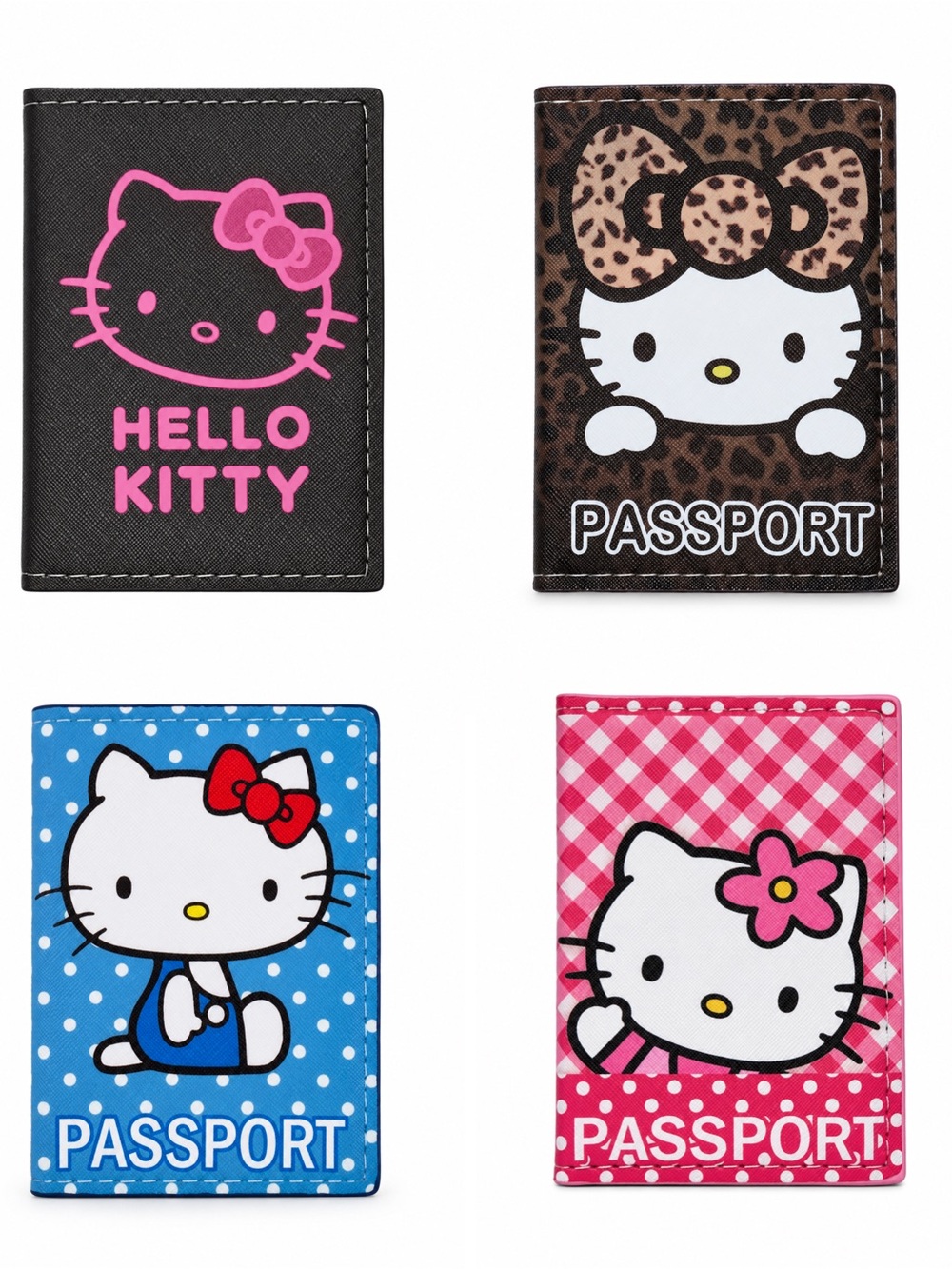 Hello Kitty Passport Holder Travel Cover Passport Case.NWT
